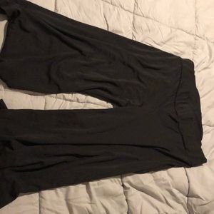 Maternity capris. Cozy flowy wide leg capris.